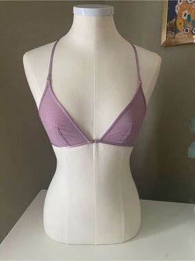 Victoria's Secret Mesh Triangle Bralette in Mauve Color